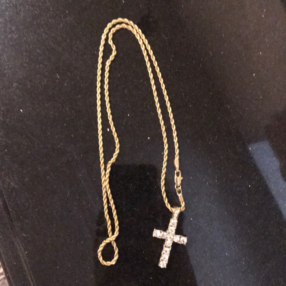 Stainless steel cross chain